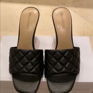 Villa Rouge leather quilted sandal